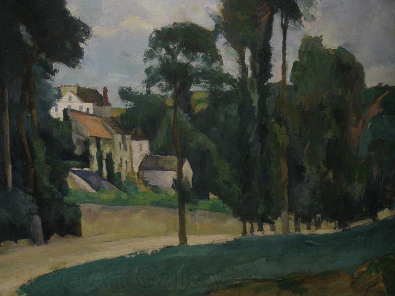 Paul Cezanne Road at Pontoise By Paul Cezanne